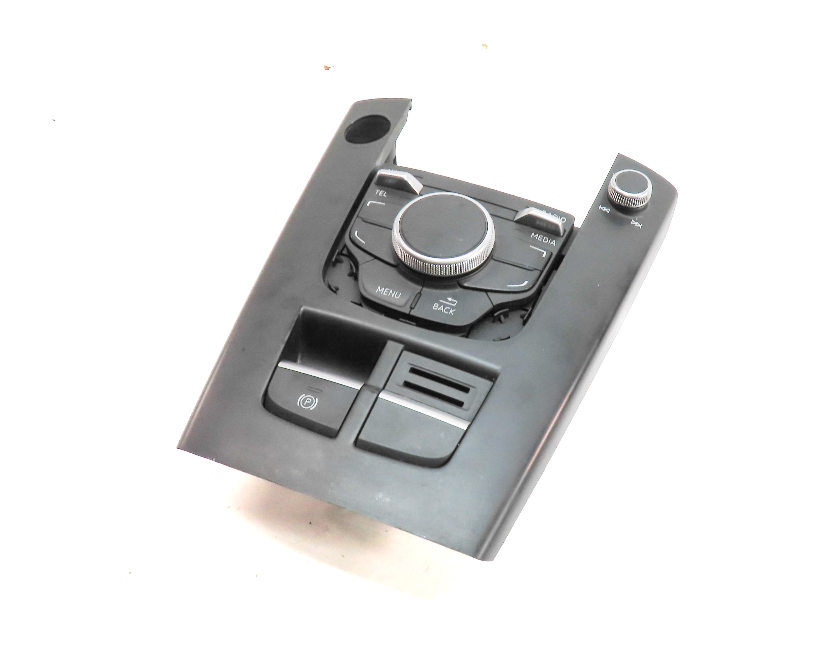 16-18 AUDI A3 E-TRON (8V 8VF) RADIO STEREO MMI CONTROL SWITCH KNOB BUTTON PANEL — exact item pictured